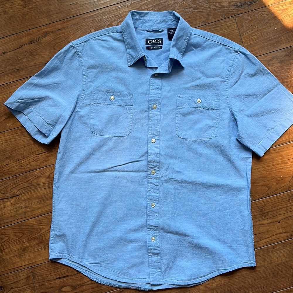 CHAPS Go Untucked Men’s Dress Button Down Shirt